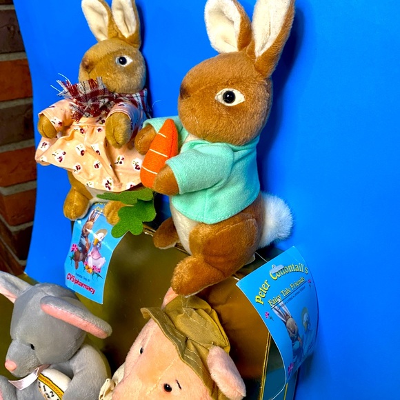PETER RABBIT 1998 NWT PETER COTTONTAIL’S FAIRYTALE FRIENDS CVS PLUSH STUFFINS - Picture 6 of 16